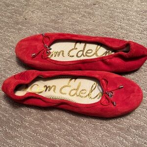 Sam Edelman Vibrant Red Flats
